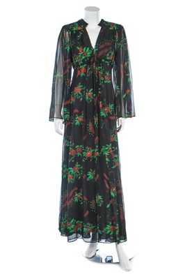 Lot 118 - An Ossie Clark/Celia Birtwell printed chiffon...