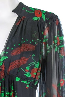 Lot 118 - An Ossie Clark/Celia Birtwell printed chiffon...