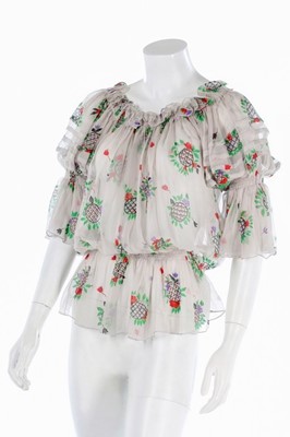Lot 120 - Two Radley chiffon blouses with Celia Birtwell...