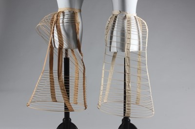 Lot 58 - Two crinoline frames, circa 1870, the first...