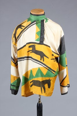 Lot 61 - A Ballets Russes stencilled rayon tunic,...
