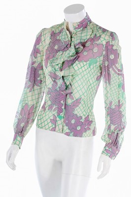 Lot 122 - Two Quorum shirts with Celia Birtwell prints,...