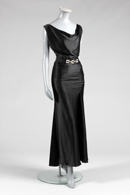Lot 79 - An Alfred Lenief couture bias cut evening gown...