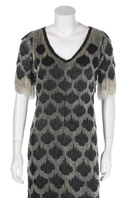 Lot 143 - A Christian Dior couture by Marc Bohan beaded...