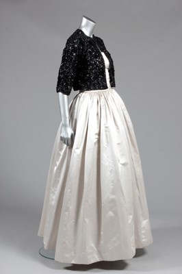 Lot 99 - A Balenciaga couture black organza bolero...