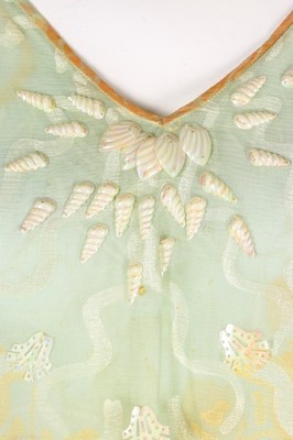 Lot 127 - A Zandra Rhodes pale green printed chiffon...