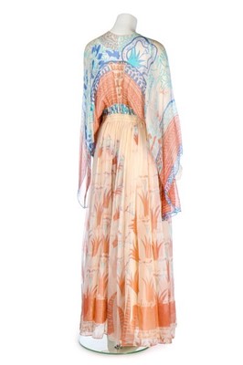 Lot 128 - A Zandra Rhodes 'Field of Lilies' and 'Knitted...