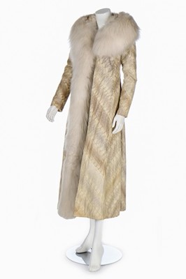 Lot 129 - A fine and rare Ossie Clark snakeskin maxi...