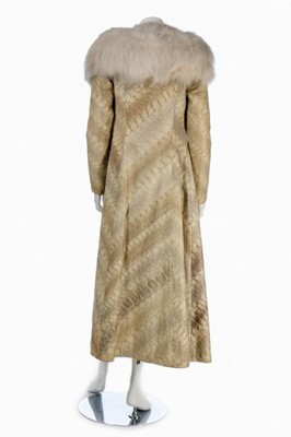 Lot 129 - A fine and rare Ossie Clark snakeskin maxi...