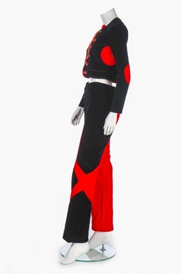 Lot 130 - A Mr Freedom black and red velvet baseball...