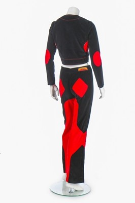 Lot 130 - A Mr Freedom black and red velvet baseball...