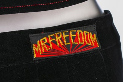 Lot 130 - A Mr Freedom black and red velvet baseball...