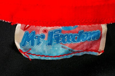 Lot 130 - A Mr Freedom black and red velvet baseball...