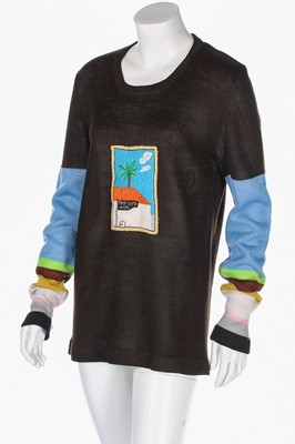 Lot 135 - 'The Ritva Man' David Hockney cotton sweater,...