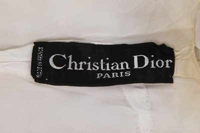 Lot 145 - A Marc Bohan for Dior couture white organza...