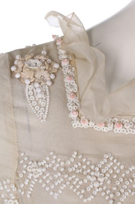 Lot 145 - A Marc Bohan for Dior couture white organza...