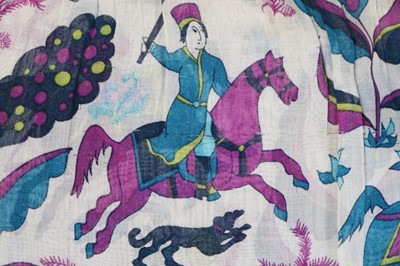 Lot 121 - A Thea Porter 'Chasse Persane' printed muslin...