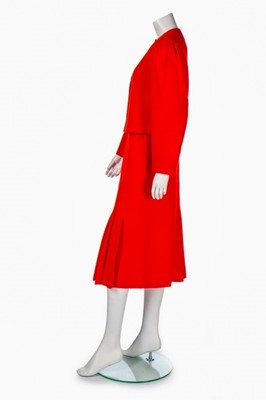 Lot 20 - Princess Diana's Jasper Conran brushed red...