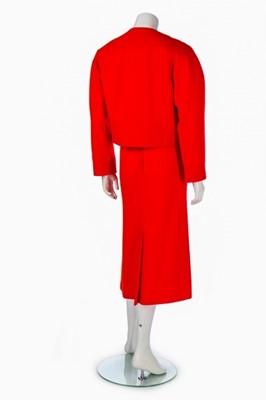 Lot 20 - Princess Diana's Jasper Conran brushed red...