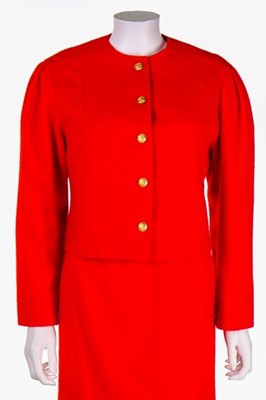Lot 20 - Princess Diana's Jasper Conran brushed red...