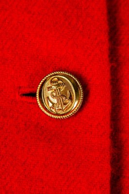 Lot 20 - Princess Diana's Jasper Conran brushed red...