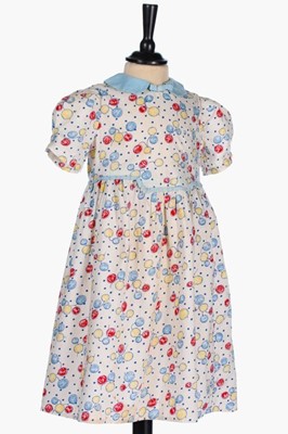 Lot 15 - A balloon printed cotton dress, worn by...