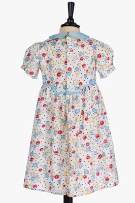 Lot 15 - A balloon printed cotton dress, worn by...