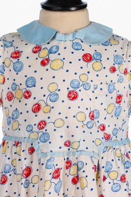 Lot 15 - A balloon printed cotton dress, worn by...