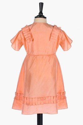 Lot 13 - Princess Elizabeth's pink rayon party dress,...