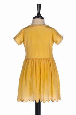 Lot 14 - Princess Margaret's primrose silk dress, Smith...