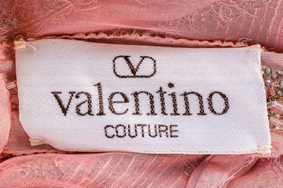 Lot 178 - A Valentino couture grey taffeta and pink...