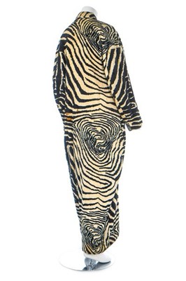 Lot 169 - A rare John Galliano zebra-print printed plush...