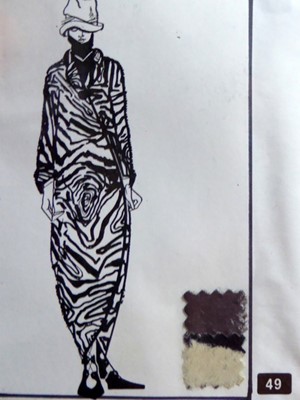 Lot 169 - A rare John Galliano zebra-print printed plush...
