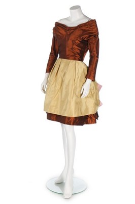 Lot 176 - A Christian Lacroix couture tricolour taffeta...