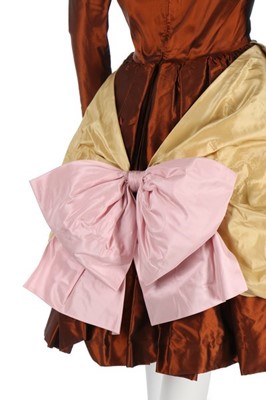 Lot 176 - A Christian Lacroix couture tricolour taffeta...