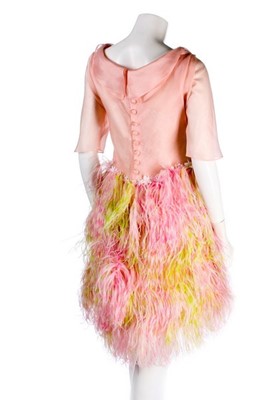 Lot 177 - A Christian Lacroix couture pale-pink organza...