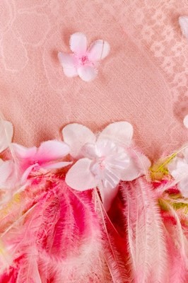 Lot 177 - A Christian Lacroix couture pale-pink organza...