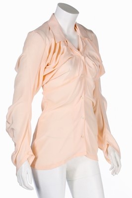 Lot 158 - A John Galliano pale pink silk 'Circle' shirt,...