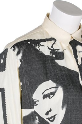 Lot 158 - A John Galliano pale pink silk 'Circle' shirt,...