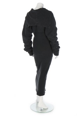 Lot 161 - A John Galliano black knitted cotton tubular...