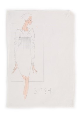 Lot 161 - A John Galliano black knitted cotton tubular...