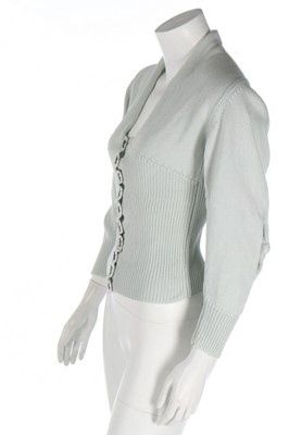 Lot 167 - A John Galliano eau de nil cotton sweater,...