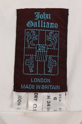 Lot 168 - A John Galliano white cotton dress, 'Blanche...