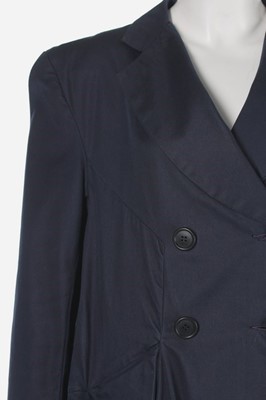 Lot 163 - A John Galliano navy gabardine 'Pannier' coat,...