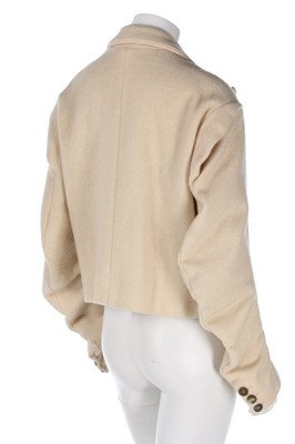 Lot 157 - A rare John Galliano ivory 'blanket' jacket,...