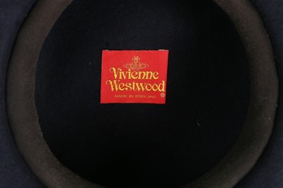 Lot 151 - A Vivienne Westwood navy felt 'John Bull' hat,...