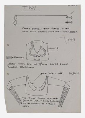 Lot 166 - John Galliano's original knitwear studio...