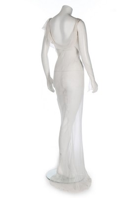 Lot 170 - A rare John Galliano bias-cut white chiffon...
