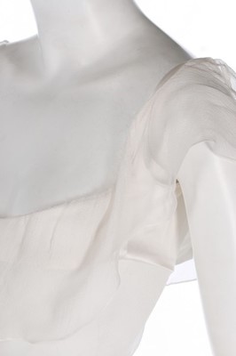Lot 170 - A rare John Galliano bias-cut white chiffon...