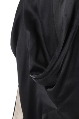 Lot 171 - A John Galliano black satin kimono evening...